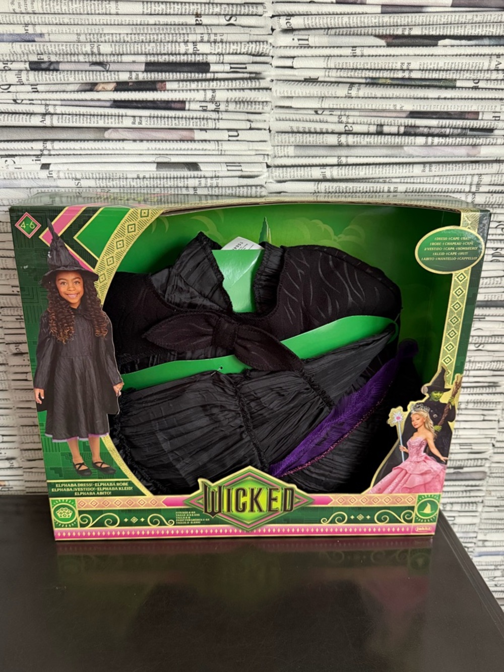 Wicked Elphaba Girls' Costume NWT